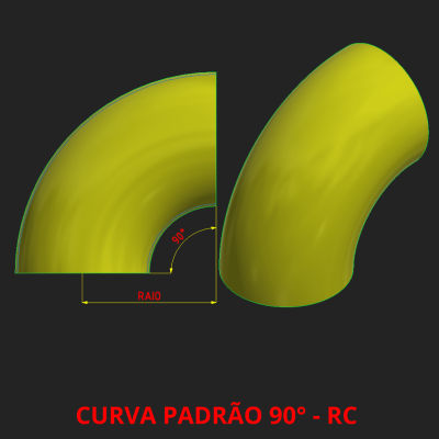 CURVA PADRÃO 90° PRONTA- RC