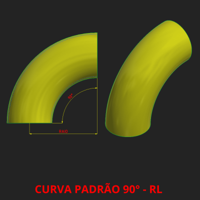 CURVA PADRÃO 90° PRONTA- RL