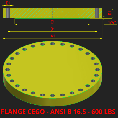 FLANGE CEGO - 600 LBS